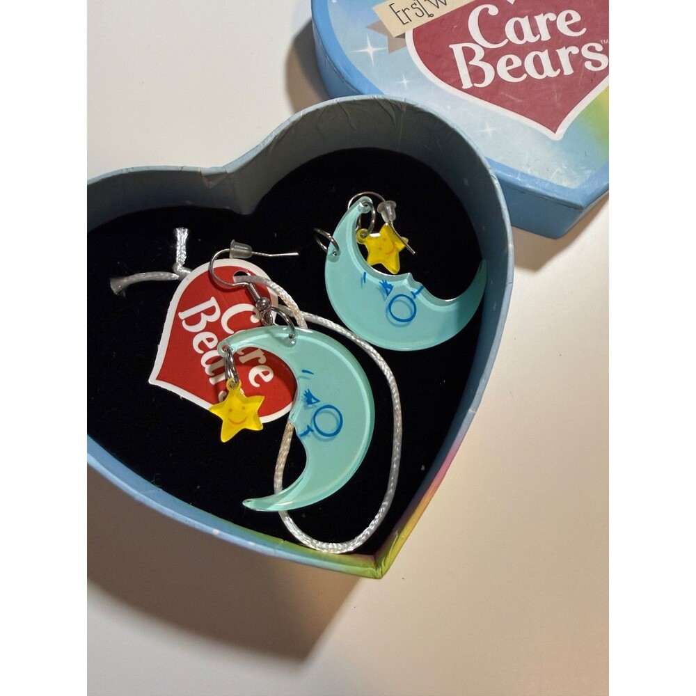 Sweet Dreams Drop Earrings - Erstwilder x Care Bears 2020 Cute Moon and Star